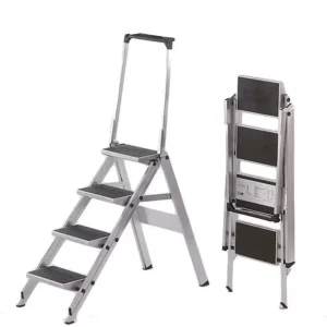 Little Jumbo 1313650440 Trap - Enkel - Aluminium - 4 treden kunststof - met beugel - max. werkhoogte 2.92 m. Rechtstreeks Van De Fabrikant