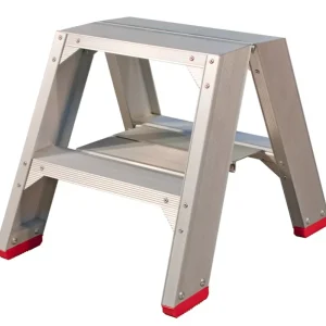 Voordeelprijs Little Jumbo 4741000202 SuperPRO Dubbele trap - Aluminium - 2 x 2 treden - max. werkhooogte 0.45 m.