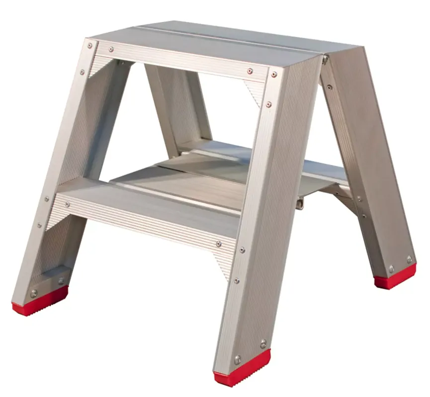 Voordeelprijs Little Jumbo 4741000202 SuperPRO Dubbele trap - Aluminium - 2 x 2 treden - max. werkhooogte 0.45 m.