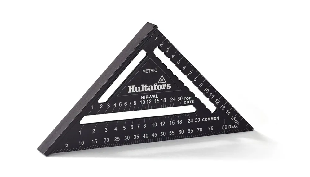Direct Beschikbaar Hultafors MMRS Metric Rafter Square Meetdriehoek - 18 cm