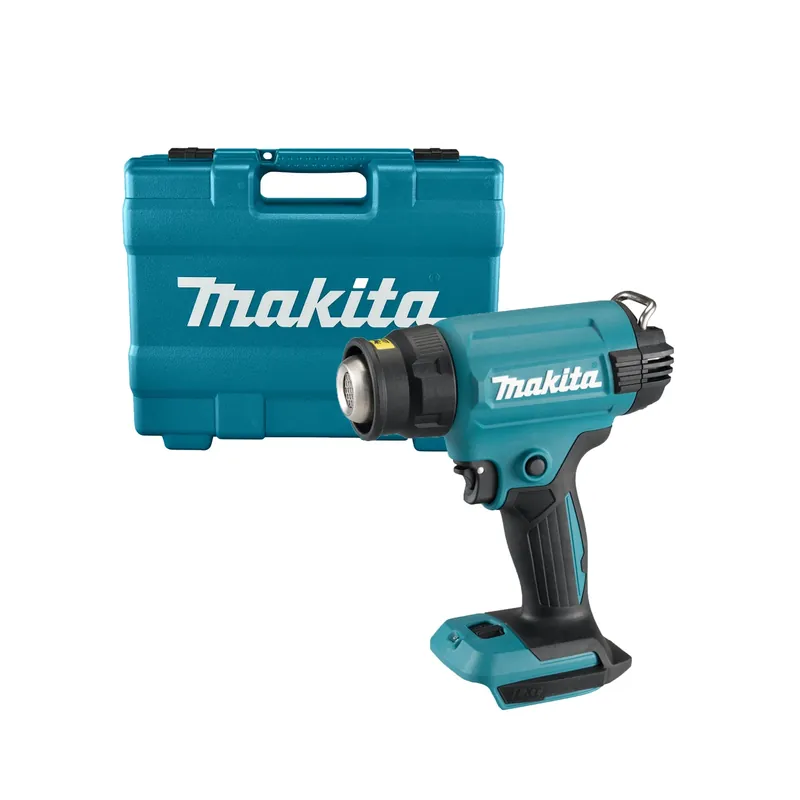 Tijdelijk Beschikbaar Makita DHG181ZK 18V Li-ion Accu Heteluchtpistool body in kunststof koffer met diverse opzetstukken