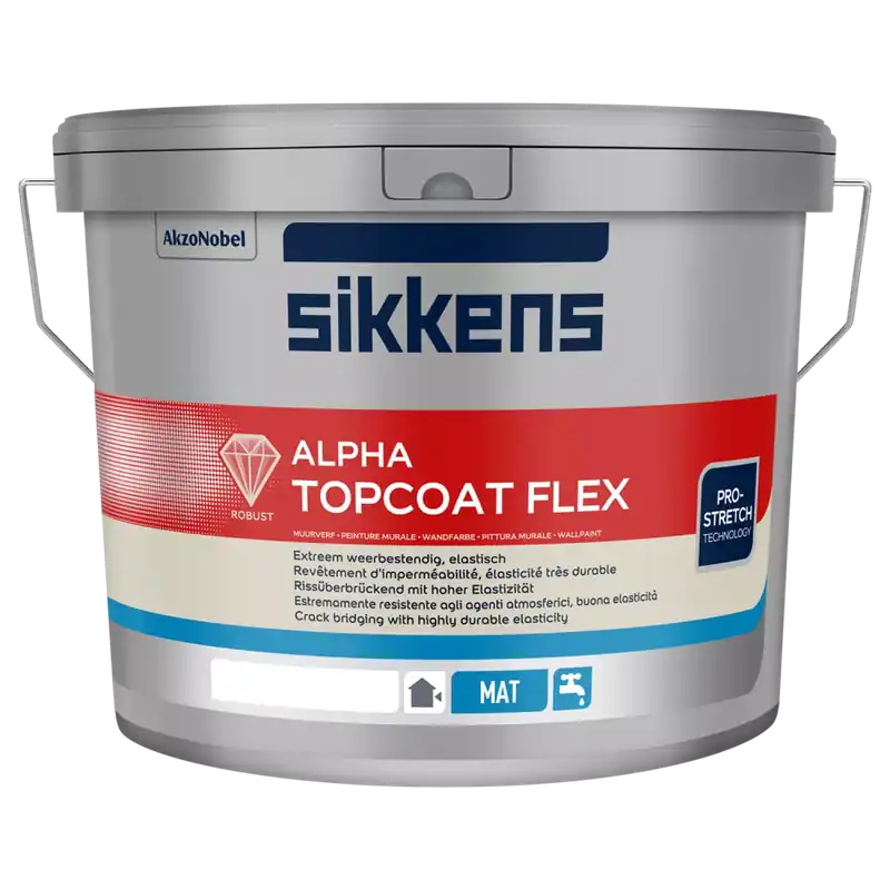 Sikkens Alpha Topcoat Flex - op kleur gemengd - 10L Lage Kosten