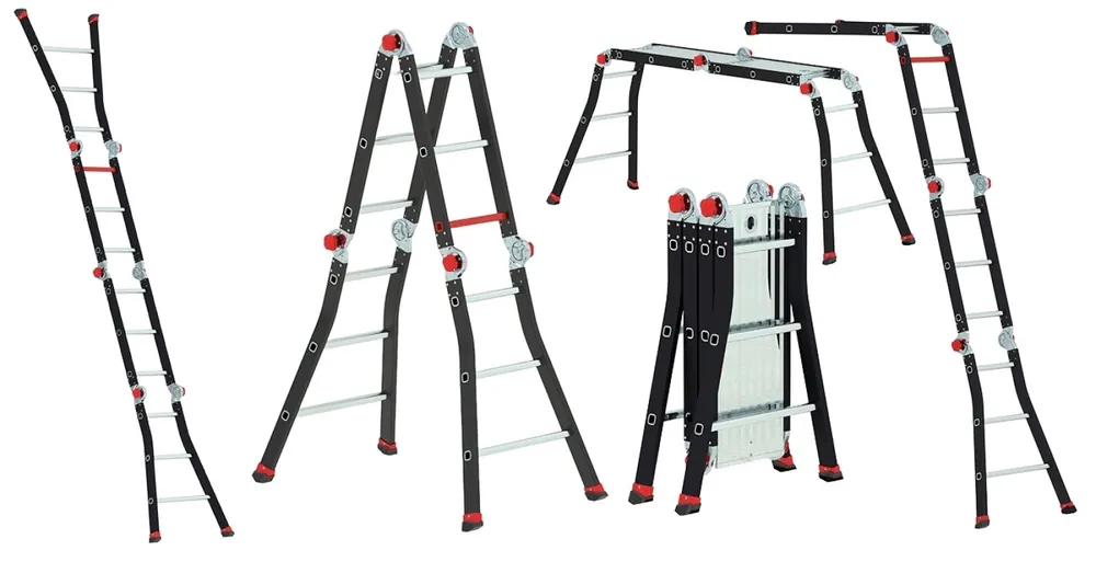 Altrex Varitrex PRO+ Vouwladder incl. platform - Aluminium - 4x3 sporten Aanbieding