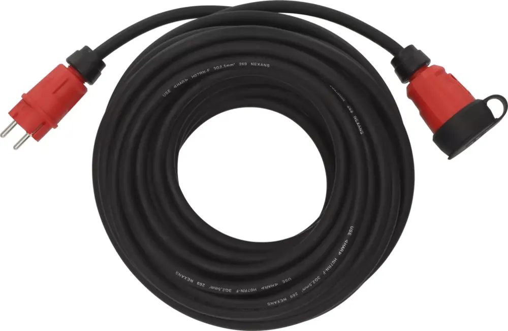 Brennenstuhl Professional VN 2200 Verlengsnoer H07RN-F 3G2,5 - IP44 - 25m - Zwart Merkproduct