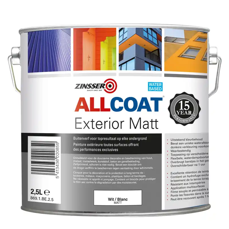 Weekendaanbieding Zinsser Allcoat Exterior Matt