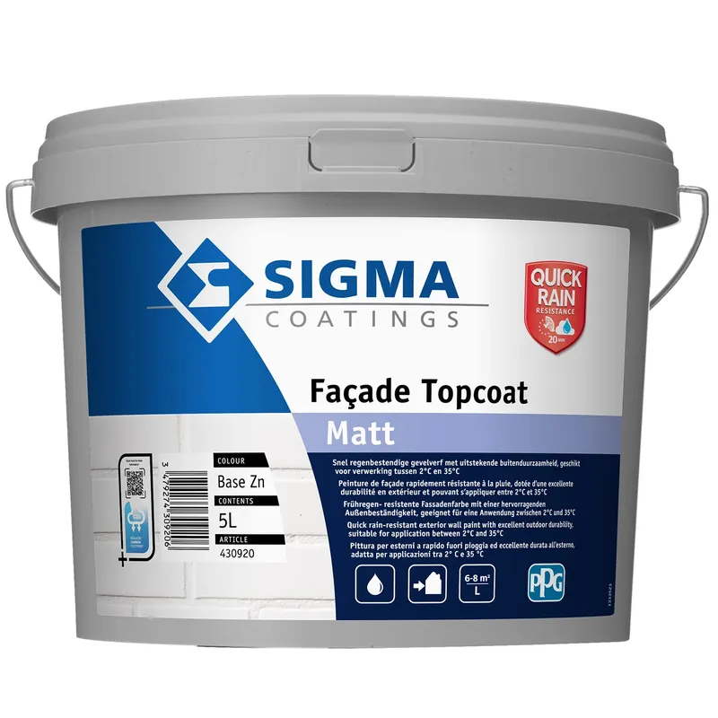 Sigma Facade Topcoat Matt Betrouwbaar