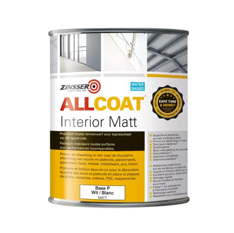 Zinsser Allcoat Interior Matt Populair