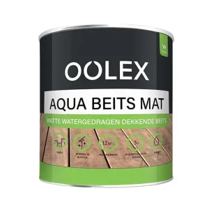 Oolex Aqua Beits Mat Dekkend 1 Liter Hoge Kwaliteit