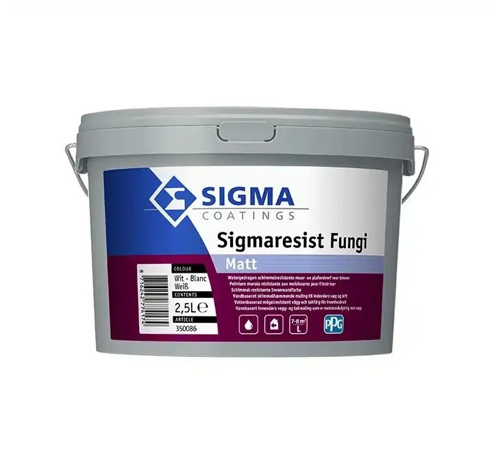 Snelle Levering Sigma Sigmaresist Fungi Matt 2.5 Liter