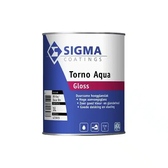 Laatste Versie Sigma Torno Aqua Gloss 1 Liter