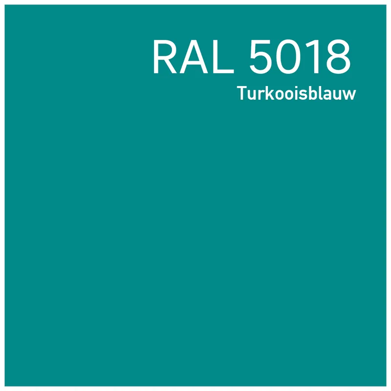 Beperkte Voorraad RAL 5018 Turkooisblauw