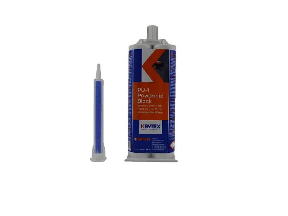 Kemtex PU-1 2 Komponenten Lijm Zwart Nieuw