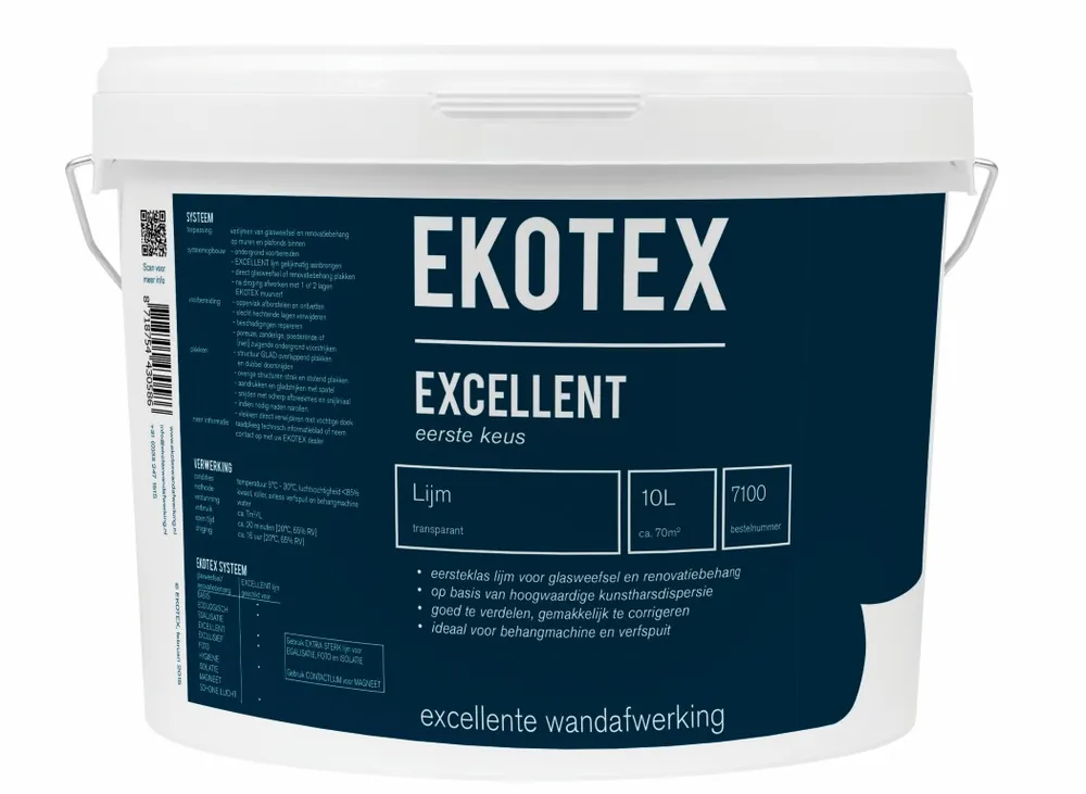 Ekotex Glasweefsellijm Excellent 7100 10ltr Superprijs