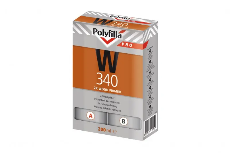 Polyfilla Pro 2K Houtprimer W340 Set 200 ml Gecertificeerd