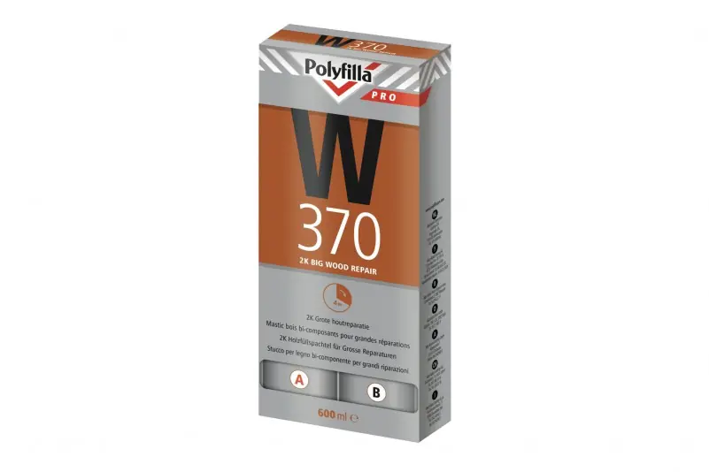 Polyfilla Pro 2K Grote Houtreparatiepasta W370 set 600ml Koop Online