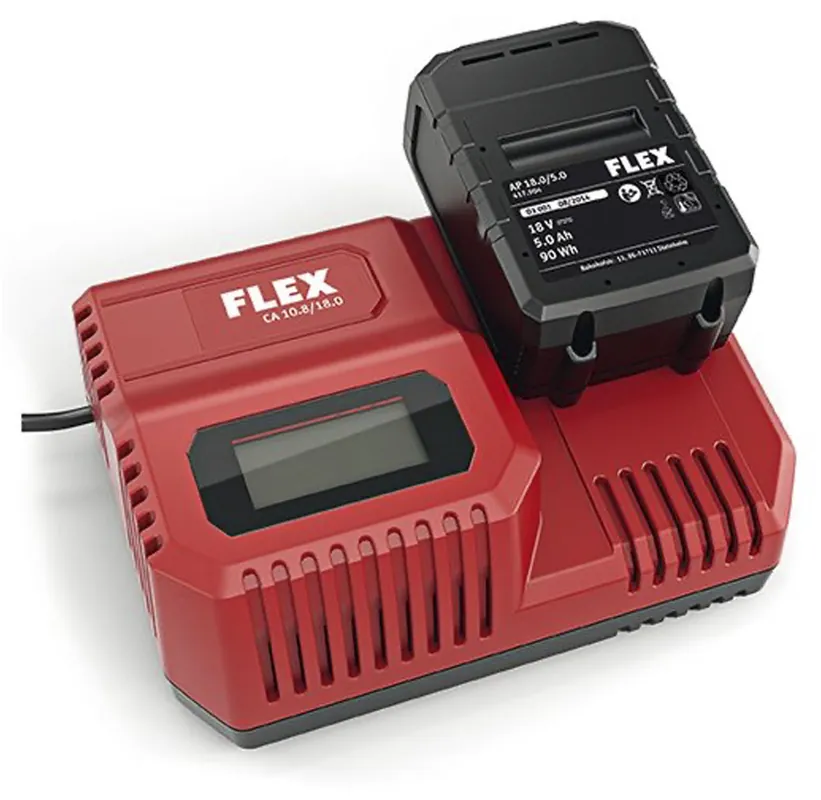 FLEX 18V 2,5 Ah Starterset (2x accu + lader) Veilige Betaling