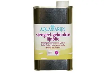Express Levering Aquamarijn Gekookte Lijnolie 1 Liter