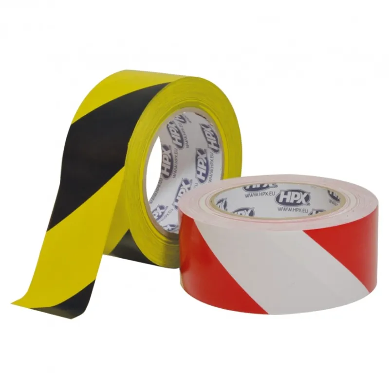 HPX Veiligheidsmarkeringstape 50mm Geel/Zwart Veilige Betaling